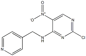 2-chloro-5-nitro-N-(pyridin-4-ylmethyl)pyrimidin-4-amine Structure