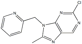 2-chloro-8-methyl-9-(pyridin-2-ylmethyl)-9H-purine Structure