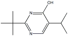 2-tert-butyl-5-(1-methylethyl)pyrimidin-4-ol 구조식 이미지