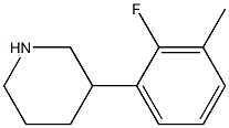 3-(2-fluoro-3-methylphenyl)piperidine Structure