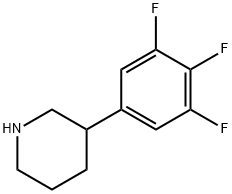 3-(3,4,5-trifluorophenyl)piperidine 구조식 이미지