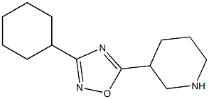 3-(3-cyclohexyl-1,2,4-oxadiazol-5-yl)piperidine Structure