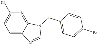 3-(4-bromobenzyl)-5-chloro-3H-imidazo[4,5-b]pyridine 구조식 이미지