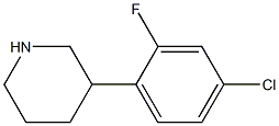 3-(4-chloro-2-fluorophenyl)piperidine 구조식 이미지