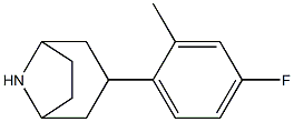 3-(4-fluoro-2-methylphenyl)-8-azabicyclo[3.2.1]octane Structure