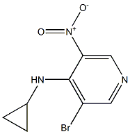 3-bromo-N-cyclopropyl-5-nitropyridin-4-amine 구조식 이미지