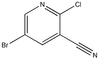 5-bromo-2-chloropyridine-3-carbonitrile 구조식 이미지