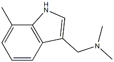 N,N-dimethyl-1-(7-methyl-1H-indol-3-yl)methanamine Structure