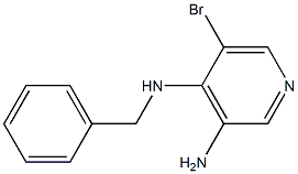 N4-benzyl-5-bromopyridine-3,4-diamine 구조식 이미지