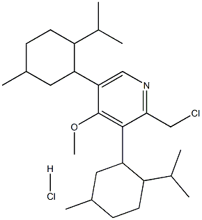 2-Chloromethyl-3,5-dimenthyl-4-methoxy
pyridine hydrochloride 구조식 이미지