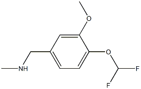 N-[4-(DIFLUOROMETHOXY)-3-METHOXYBENZYL]-N-METHYLAMINE 구조식 이미지