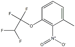 3-(1,1,2,2-TETRAFLUOROETHOXY)-2-NITROTOLUENE 구조식 이미지