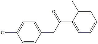 2-(4-chlorophenyl)-1-(2-methylphenyl)ethanone Structure