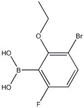 3-Bromo-2-ethoxy -6-fluorophenylboronic acid 구조식 이미지
