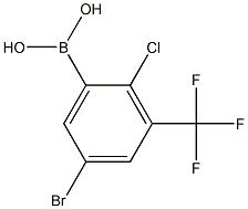 5-Bromo-2-chloro-3-(trifluoromethyl)phenylboronicacid Structure