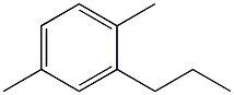 1,4-dimethyl-2-propylbenzene 구조식 이미지