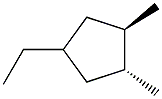 1,trans-2-dimethyl-cis-4-ethylcyclopentane 구조식 이미지