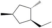 1,trans-3-dimethyl-cis-4-ethylcyclopentane Structure