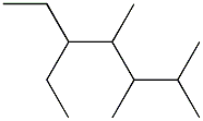 2,3,4-trimethyl-5-ethylheptane Structure