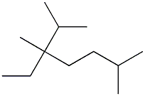 2,3,6-trimethyl-3-ethylheptane Structure