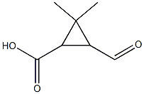 2,2-DIMETHYL-3-FORMYLCYCLOPROPANE CARBOXYLIC ACID 구조식 이미지