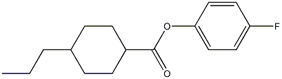 4-FLUOROPHENYL 4-PROPYLCYCLOHEXANECARBOXYLATE 구조식 이미지