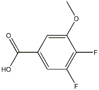 4,5-DIFLUORO-3-METHYOXYBENZOIC ACID Structure