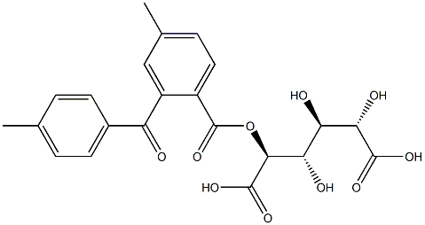 DI-O-TOLUOYL-D-TARARIC ACID 구조식 이미지