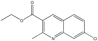 ETHYL 7-CHLORO-2-METHYLQUINOLINE-3-CARBOXYLATE 구조식 이미지