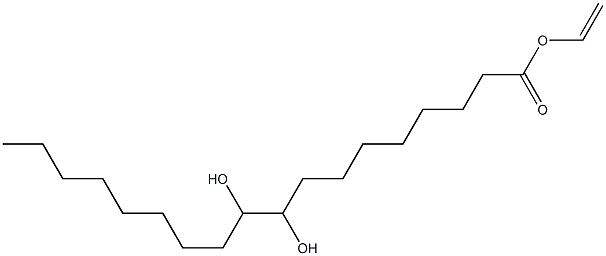 vinyl 9:10-dihydroxystearate 구조식 이미지