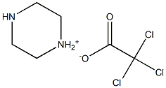 trichloroacetic acid, piperazinium salt Structure