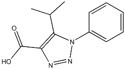 5-Isopropyl-1-phenyl-1H-[1,	2,	3]triazole-4-carboxylic	acid Structure