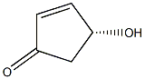 4-(R)-HYDROXY-2-CYCLOPENTENONE Structure