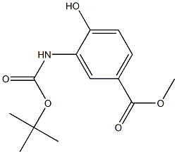 METHYL-3-TBOC-AMINO-4-HYDROXY BENZOATE Structure