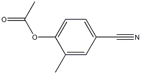 4-ACETOXY-3-METHYLBENZONITRILE 구조식 이미지