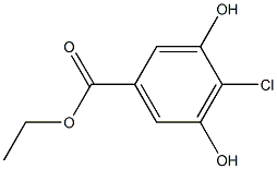 4-CHLORO-3,5-DIHYDROXYBENZOIC ACID ETHYL ESTER 구조식 이미지