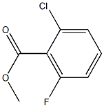 2-CHLORO-6-FLUOROBENZOIC ACID METHYL ESTER 구조식 이미지