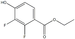 2,3-DIFLUORO-4-HYDROXYBENZOIC ACID ETHYL ESTER Structure