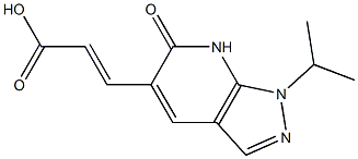 3-(1-ISOPROPYL-6-OXO-6,7-DIHYDRO-1H-PYRAZOLO[3,4-B]PYRIDIN-5-YL)ACRYLIC ACID Structure