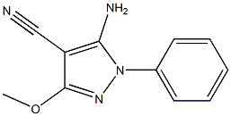 5-AMINO-3-METHOXY-1-PHENYL-1H-PYRAZOLE-4-CARBONITRILE 구조식 이미지