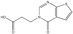3-(4-OXOTHIENO[2,3-D]PYRIMIDIN-3(4H)-YL)PROPANOIC ACID 구조식 이미지