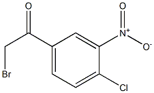 2-BROMO-1-(4-CHLORO-3-NITROPHENYL)ETHANONE 구조식 이미지