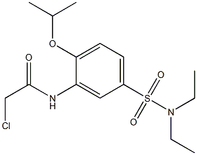 2-CHLORO-N-{5-[(DIETHYLAMINO)SULFONYL]-2-ISOPROPOXYPHENYL}ACETAMIDE Structure