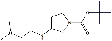 3-(2-DIMETHYLAMINOETHYLAMINO)PYRROLIDINE-1-CARBOXYLIC ACID TERT-BUTYL ESTER, 95+% 구조식 이미지