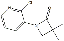 1-(2-CHLORO-3-PYRIDYL)-3,3-DIMETHYL-2-AZETIDINONE Structure