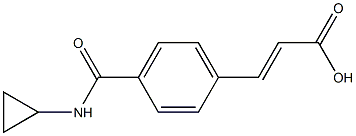 3-{4-[(CYCLOPROPYLAMINO)CARBONYL]PHENYL}ACRYLIC ACID Structure