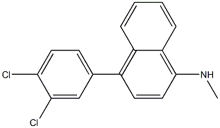 4-(3,4-DICHLOROPHENYL)-1-TETRAHYDRO-N-METHYL-1-NAPHTHALENAMINE 구조식 이미지