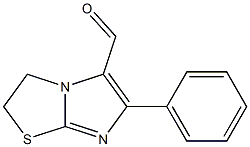 2,3-DIHYDRO-6-PHENYLIMIDAZO[2,1-B]THIAZOLE-5-CARBOXALDEHYDE 구조식 이미지