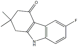 6-FLUORO-2,2-DIMETHYL-1,2,3,9-TETRAHYDRO-4H-CARBAZOL-4-ONE 구조식 이미지