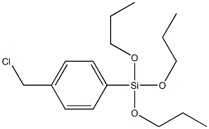 (P-CHLOROMETHYL)PHENYLTRI-N-PROPOXYSILANE Structure